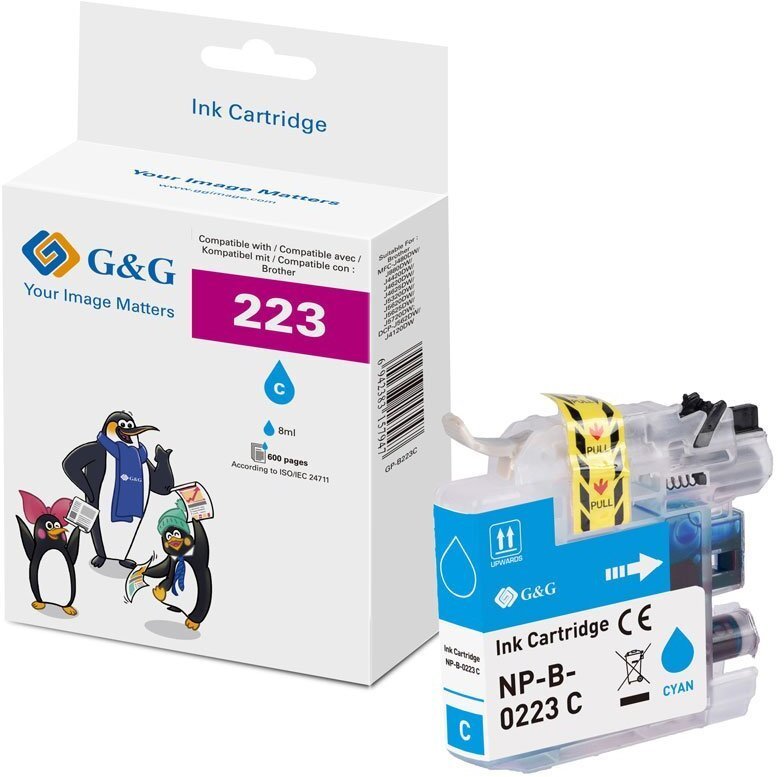 Tusz G&G XL-Druckerpatrone kompatybilna z Brother LC-223C