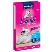 Przysmaki dla kotów - 24 x 15 g Vitakraft Cat Liquid pasta dla kota, z łososiem i omega-3| Dostawa i zwrot GRATIS od 99 zł - miniaturka - grafika 1