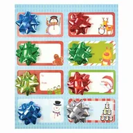 Ozdoby bożonarodzeniowe - Ozdobne karneciki na prezenty z kokardką mix - miniaturka - grafika 1