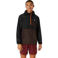 Kurtki męskie - Męska Kurtka przejściowa ASICS FUJITRAIL ANORAK 2011C382-600 – Czarny - miniaturka - grafika 1
