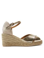 Espadryle damskie - Geox Espadryle D Gelsa Low D45NGA 000CF C2012 Złoty - miniaturka - grafika 1
