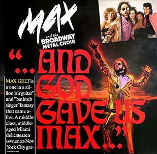 Max & The Broadway Metal - And God Gave Us Max - Muzyka alternatywna - miniaturka - grafika 1