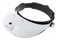 Mikroskopy i lupy - LUPA na Głowę Nagłowna z PODŚWIETLENIEM latarka - miniaturka - grafika 1