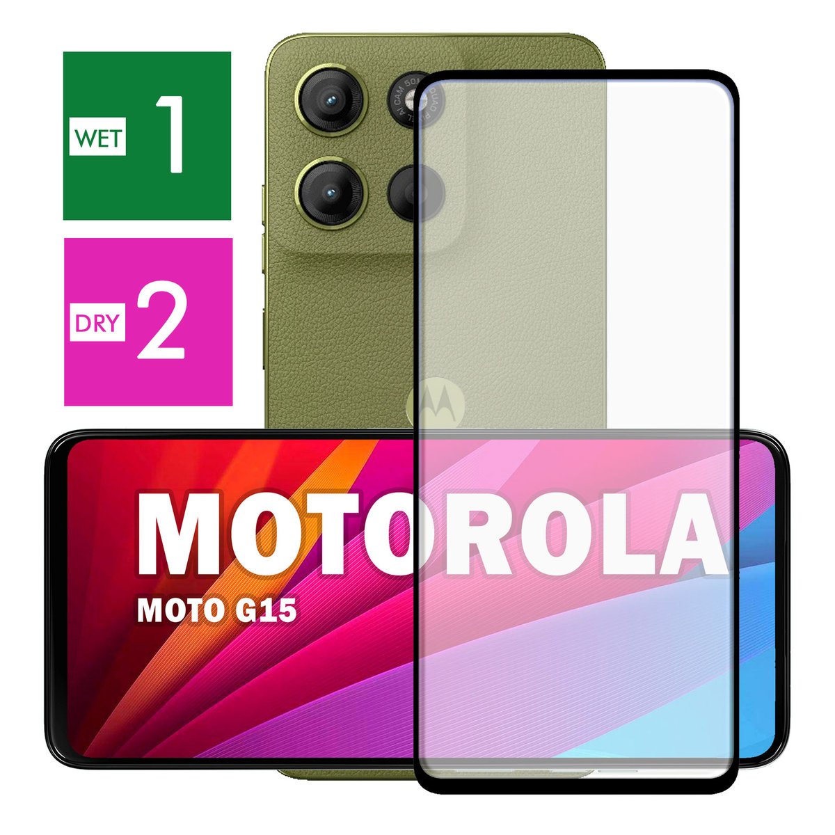 NAJLEPSZE SZKŁO PEŁNE 5D CAŁY EKRAN DO MOTOROLA MOTO G15 PANCERNE JAKOŚĆ