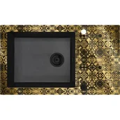 Zlewozmywaki - DEANTE Zlewozmywak DEANTE CAPELLA ZSCGG2C GRAFITOWY METALIK (krawędź DIAMENT) ZSC_GG2C - miniaturka - grafika 1