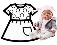 Akcesoria dla lalek - Paola Reina Ubranko Dla Lalek 45 Cm 55191 - miniaturka - grafika 1