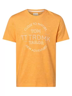 Tom Tailor - T-shirt męski, pomarańczowy - Koszulki męskie - miniaturka - grafika 1