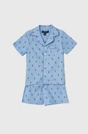 Piżamy chłopięce - Polo Ralph Lauren piżama bawełniana dziecięca kolor niebieski wzorzysta - miniaturka - grafika 1