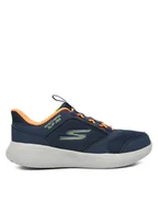 Buty dla chłopców - Skechers Sneakersy Go Run 400 V2 403899L NVOR Granatowy - miniaturka - grafika 1