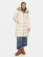 Kurtki damskie - Geox Kurtka zimowa Backsie W4628H T2843 F1723 Beżowy Regular Fit - miniaturka - grafika 1