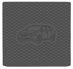 Rigum Mata bagażnika gumowa do OPEL Astra J Sports Tourer 2010- 825084 - Maty bagażnikowe - miniaturka - grafika 1