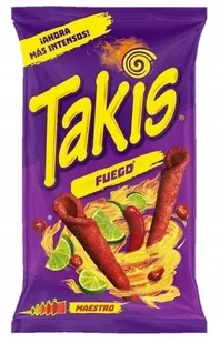 Takis Fuego Maestro Mega Ostre Chipsy Ostra Papryczka Chili Limonka 92g - Chipsy - miniaturka - grafika 1