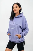 Bluzy sportowe damskie - Bluza damska Nebbia GYM RAT Branded Oversized Hoodie purple L - miniaturka - grafika 1