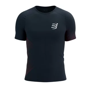 Koszulki sportowe męskie - COMPRESSPORT Koszulka biegowa PERFORMANCE SS T-SHIRT salute/ high risk red - grafika 1