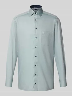 Koszula biznesowa o kroju modern fit z listwą guzikową - Koszule męskie Koszula biznesowa o kroju modern fit z listwą guzikową - Koszule męskie - miniaturka - grafika 1