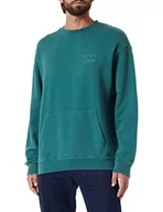 Bluzy męskie - Replay bluza męska, 539 Pine Green, S - miniaturka - grafika 1