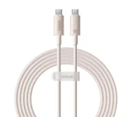 Kable USB - Baseus USB-C do USB-C Habitat Series 100W 2m Różowy - miniaturka - grafika 1
