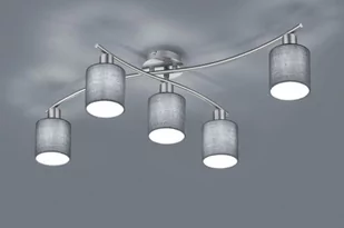Trio Lampa sufitowa Garda nikiel mat/popiel 5x25W 605400511 605400511 - Lampy sufitowe - miniaturka - grafika 1