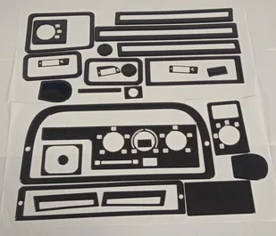 FIAT DUCATO 94/02 R OKLEINY OKLEINA 3D DEKORY CARBON DESKA NAKŁADKI NAKLEJKI NA DESKE KOKPIT TUNING PULPIT FOLIA LISTWY CAMPER - Akcesoria motoryzacyjne - miniaturka - grafika 1