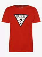 Koszulki i topy damskie - GUESS - T-shirt damski, czerwony - miniaturka - grafika 1