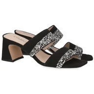 Klapki i japonki damskie - Klapki damskie Caprice 9-27209-42 004 BLACK SUEDE 41 - miniaturka - grafika 1