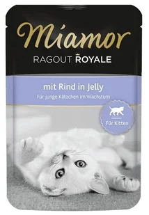 Miamor Ragout Royale Kitten z Wołowiną Saszetka 100g 3141 - Mokra karma dla kotów - miniaturka - grafika 4
