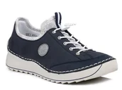 Sneakersy damskie - Buty damskie Rieker 51558-14 sportowe sneakersy na platformie-42 - miniaturka - grafika 1