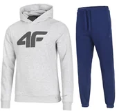 Dresy męskie - 4F OCIEPLANY MÄSKI DRES BAWEĹNA KOMPLET BLUZA SPODNIE / rozm XXL - miniaturka - grafika 1