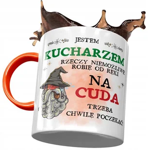 Kubek Pomarańczowy dla Kucharza Prezent z Nadrukiem ze Zdjęciem + Opakowanie na prezent (wzór 04) - Kubki Kubek Pomarańczowy dla Kucharza Prezent z Nadrukiem ze Zdjęciem + Opakowanie na prezent (wzór 04) - Kubki - miniaturka - grafika 1