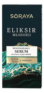 Soraya Soraya Serum Rewitalizujące Eliksir Młodości Złota Alga+ malachit 30 ml SORAYA - Serum do twarzy - miniaturka - grafika 1