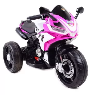 Motor Na Akumulator Trójkołowy Sport Różowy FB6886 - Pojazdy elektryczne dla dzieci - miniaturka - grafika 1