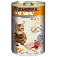 Mokra karma dla kotów - PREMIERE Meat Menu Adult Wołowina i kurczak 24x400 g - miniaturka - grafika 1
