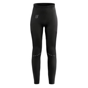 COMPRESSPORT Legginsy biegowe damskie WINTER RUN LEGGING black - Spodnie sportowe damskie - miniaturka - grafika 1