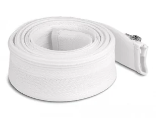DeLOCK Koszulki plecione z zapięciem ma suwak temperatura pracy, 2 m x 50 mm biały - Maskownice do kabli - miniaturka - grafika 1