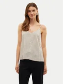 Koszulki i topy damskie - Vero Moda Top Mymilo 10303690 Beżowy Regular Fit - miniaturka - grafika 1