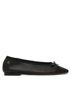 Baleriny - Tommy Hilfiger Baleriny Soft Leather FW0FW08355 Czarny - miniaturka - grafika 1