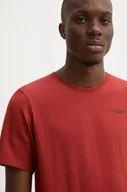 Koszulki męskie - G-Star Raw t-shirt męski kolor czerwony gładki - miniaturka - grafika 1