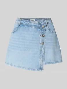 Spódnico-spodnie jeansowe o kroju regular fit z czystej bawełny model ‘LESLY’ - Spodenki damskie - miniaturka - grafika 1