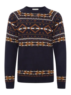 Blend Sweter 20715871 Granatowy Regular Fit - Swetry męskie - miniaturka - grafika 1