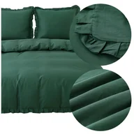 Pościel - Pościel BAWEŁNIANA 220x200 3 części poszewki 70x80 falbany klasyczna LYNDA - miniaturka - grafika 1