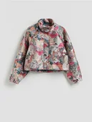 Moda i Uroda OUTLET - Reserved - Wzorzysta kurtka - wielobarwny - miniaturka - grafika 1