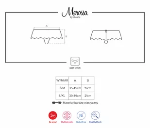 Obsessive Merossa figi otwarte - czarne Wariant/Rozmiar: S/M  << DYSKRETNIE   |   DOSTAWA 24h   |  GRATISY - Majtki damskie - miniaturka - grafika 3