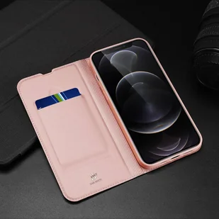 Dux Ducis Skin Pro kabura etui pokrowiec z klapką iPhone 13 Pro złoty - Etui i futerały do telefonów - miniaturka - grafika 24