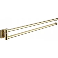 Wieszaki łazienkowe - Wieszak obrotowy na ręcznik MEXEN Rufo, podwójny, złoty - miniaturka - grafika 1