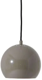 Frandsen - Ball Lampa Wisząca Ø18 Glossy Warm Grey Frandsen - Lampy sufitowe - miniaturka - grafika 1
