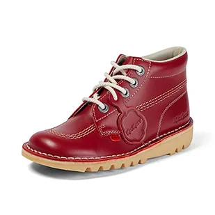 Kickers Damskie klasyczne botki Kick Hi, Czerwony, 36 EU - Botki damskie - miniaturka - grafika 1