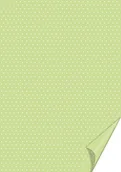 Scrapbooking - Papier do scrapbookingu, format A4, kropki, jasnozielony - miniaturka - grafika 1