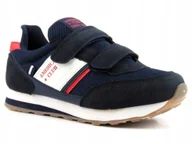 Buty dla chłopców - Buty dziecięce sportowe na rzepy - American Club ES 90/22, granatowe - AMERICAN CLUB - miniaturka - grafika 1