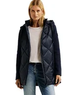 Płaszcze damskie - Cecil Scuba pikowany płaszcz, Deep Blue, XL - miniaturka - grafika 1