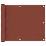 Parawany - vidaXL Parawan balkonowy, terakota, 75x300 cm, tkanina Oxford vidaXL - miniaturka - grafika 1